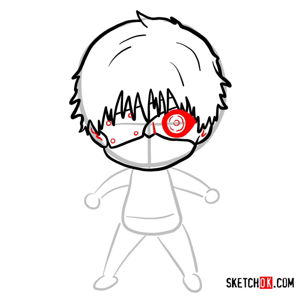 1200x1200 How To Draw Ken Kaneki Chibi Tokyo Ghoul