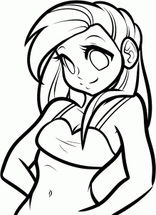 219x302 How To Draw Anime Clothes, Draw Manga Clothes, Step