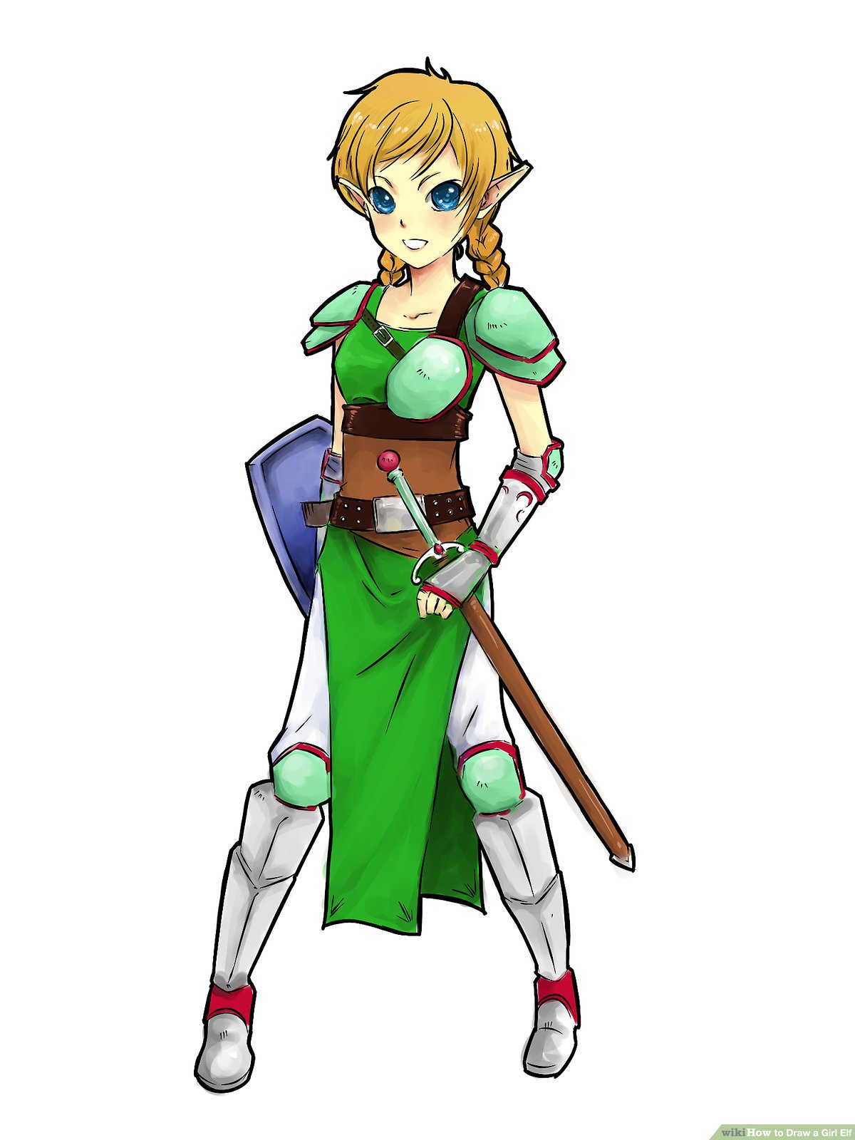 1200x1600 How To Draw A Girl Elf Steps