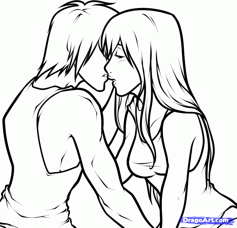 1000x962 How To Draw Anime Couples, Step