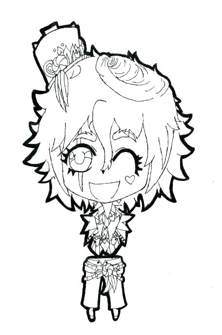 455x685 Anime Coloring Pages Chibi