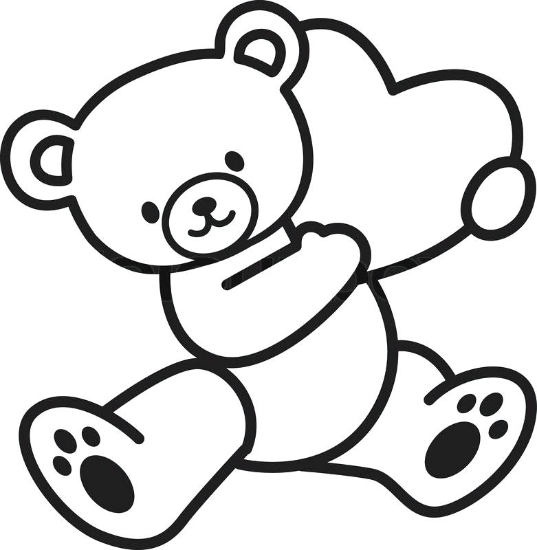 781x800 Teddy Bear Drawings Teddy Bear Drawing Free Content Outline