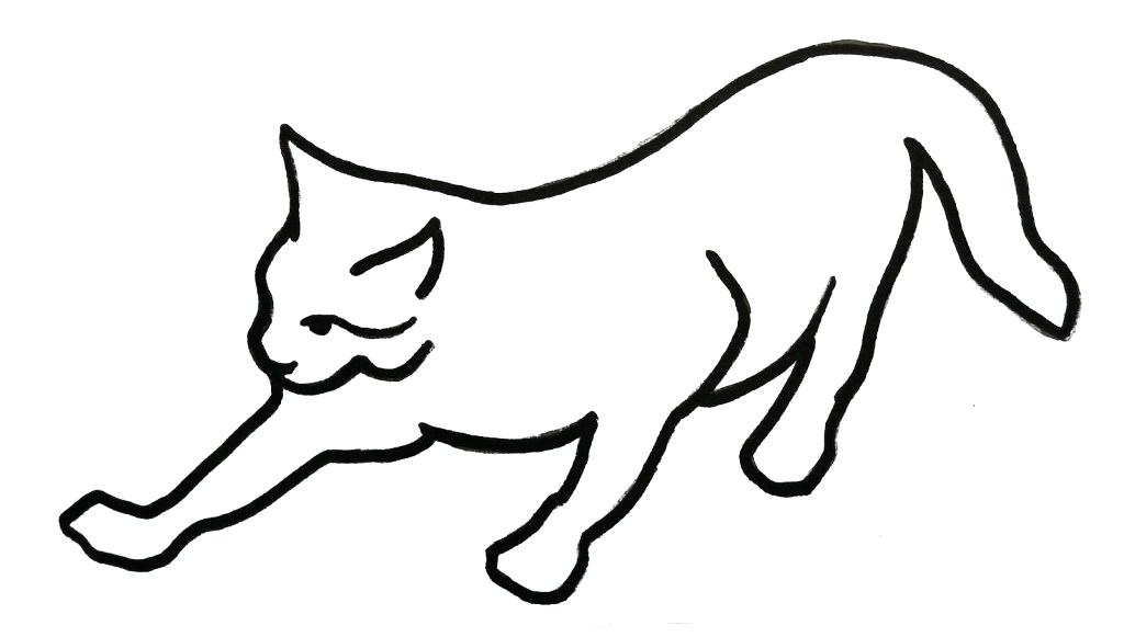 1024x581 How To Draw An Easy Cat Drawing Of A Cat How To Draw A Cute Anime