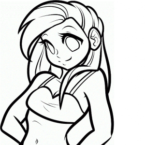 300x300 How To Draw Easy Anime Girl Easy Drawing Anime Girl