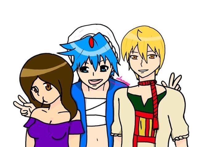 640x479 Friends Drawing Magi The Labyrinth Of Magic Amino