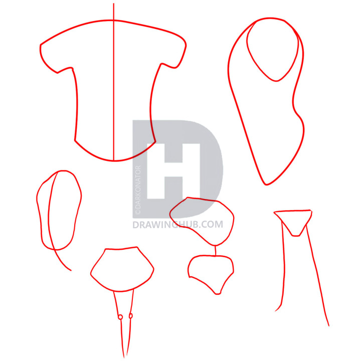 720x720 How To Draw Anime Clothes, Step