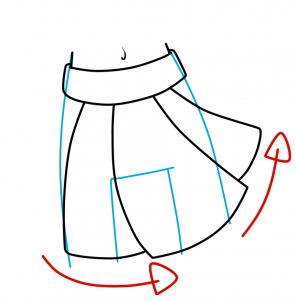 296x302 How To Draw Chibi Clothes, Step
