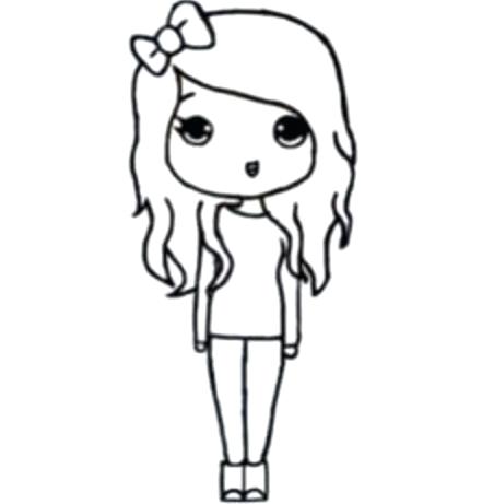 441x461 Easy Girls To Draw