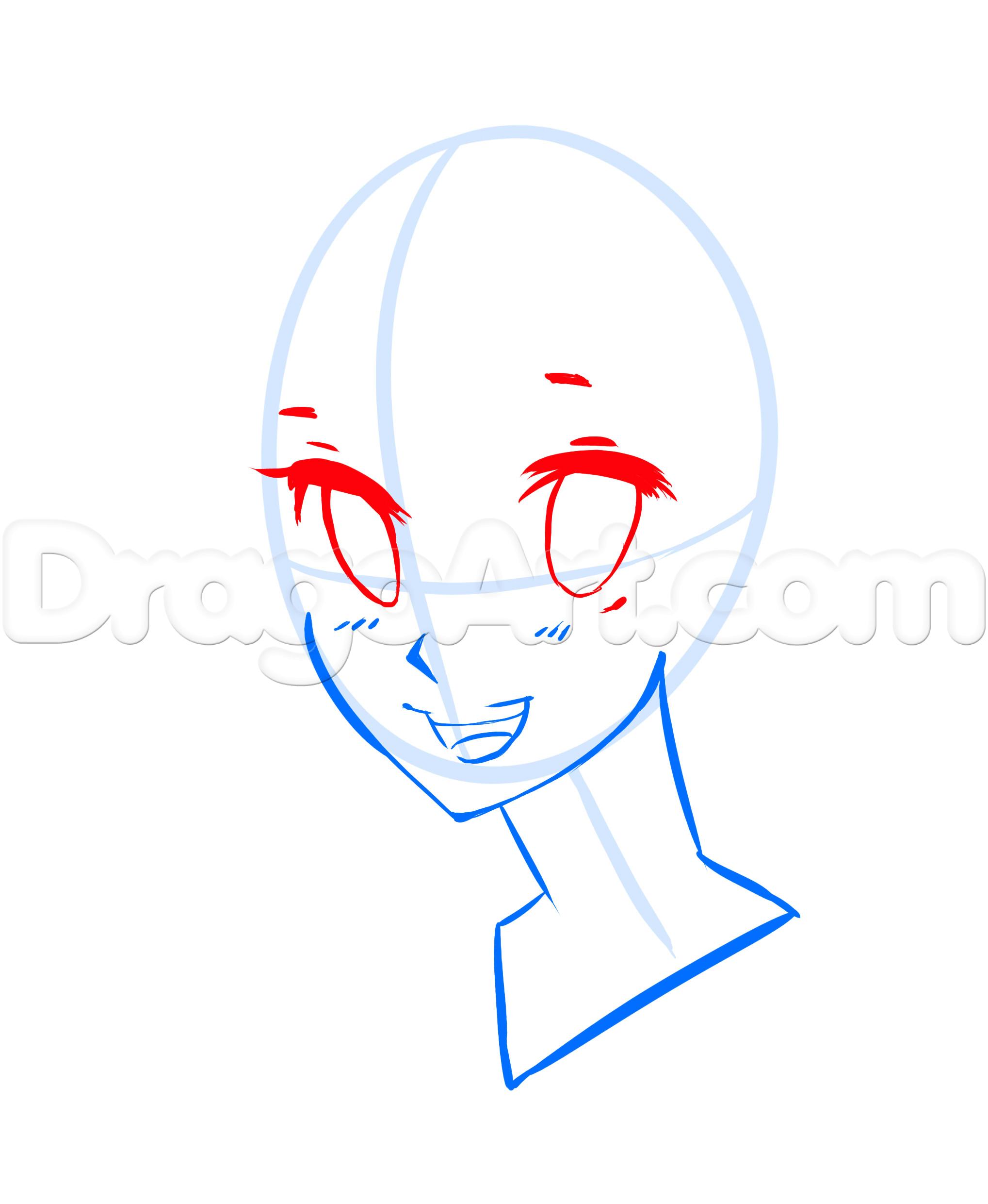 Anime Girl Face Drawing | Free download on ClipArtMag