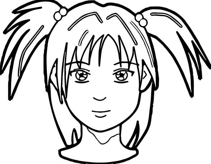 Anime Girl Face Drawing | Free download on ClipArtMag