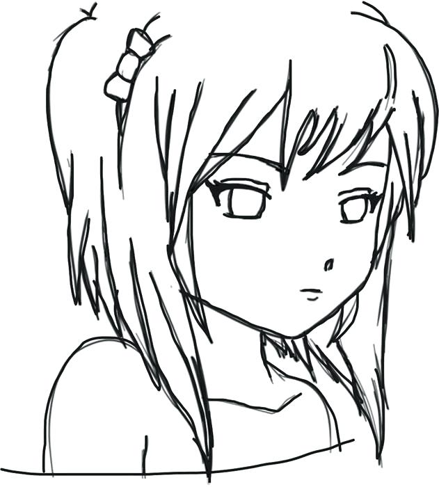 631x700 Anime Girls Drawing