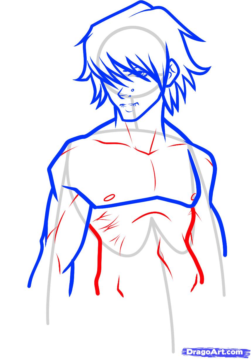 857x1225 how to draw a hot guy, hot guy, step