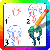 170x170 How To Draw Anime Hair Step
