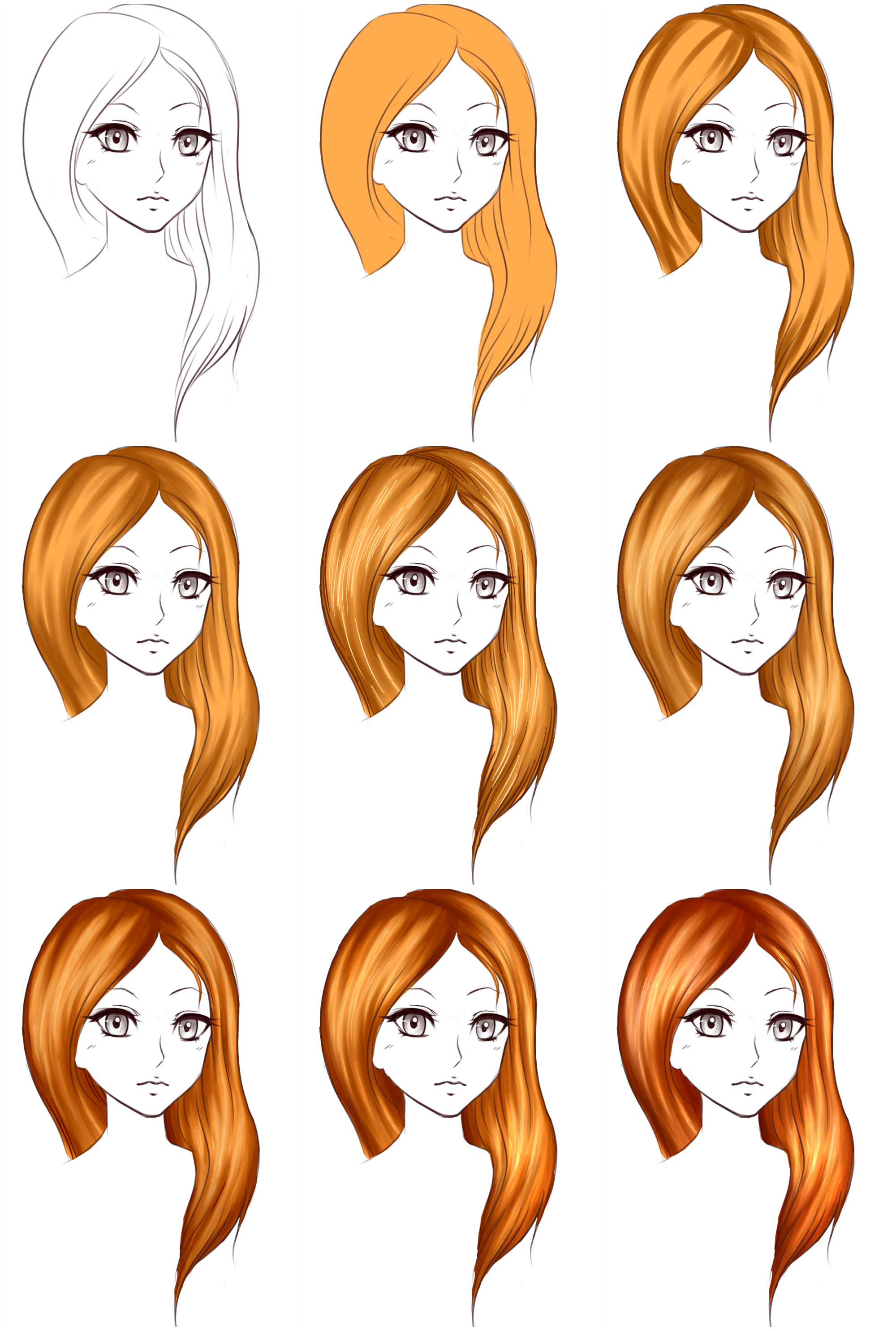 2000x2971 Draw Hair For Your Characters Dibujos, Arte, Dibujarte