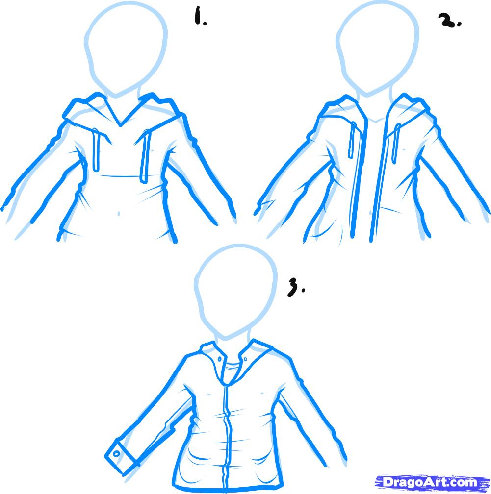 1001x1008 How To Draw A Hoodie, Draw Hoodies, Step