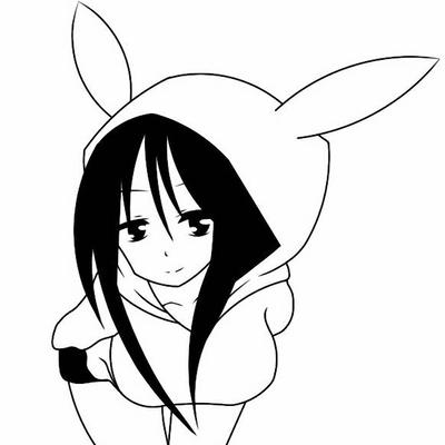 400x400 Anime Girl With Bunny Jacket