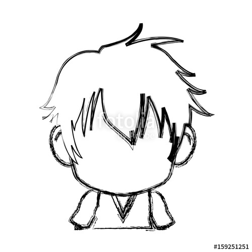 500x500 Blurred Silhouette Of Faceless Head Of Little Kid Anime