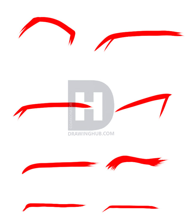 601x720 How To Draw Anime Male Eyes, Step