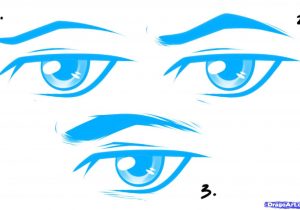 300x210 How To Draw Boy Manga Eyes How To Draw Male Eyes