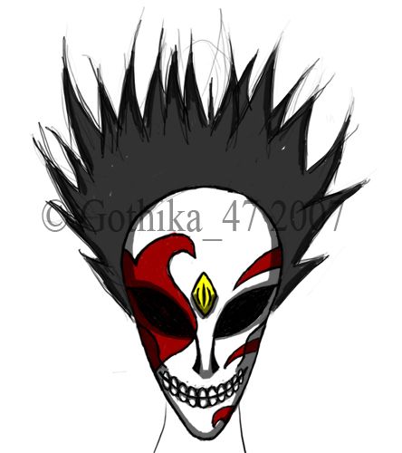 444x500 Anime Bleach Mask Drawing Mask Concepts Masking