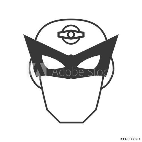 500x500 Mask Costume Face Superhero Superman Hero Cartoon Anime Male Icon