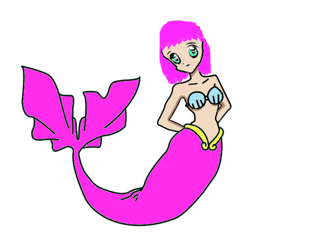 640x480 Estellise As An Anime Mermaid
