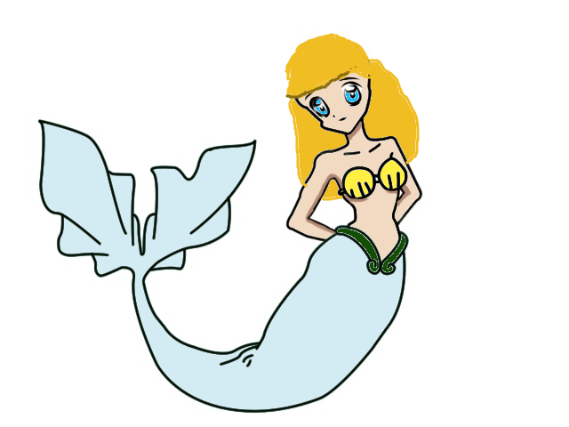 640x480 Sil As An Anime Mermaid