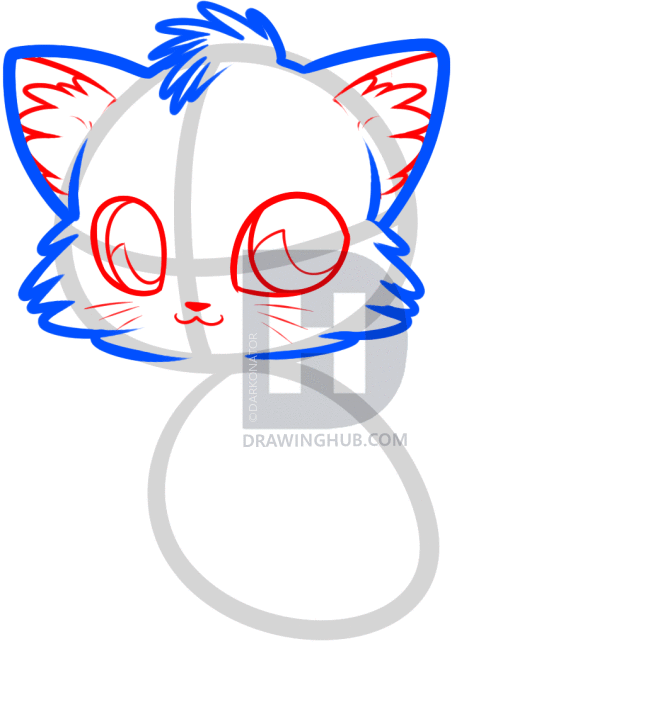 660x719 How To Draw An Anime Fox, Step