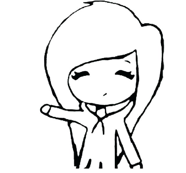 640x595 Simple Girl Drawing Best Images Girl Pictures And Sketches Cute