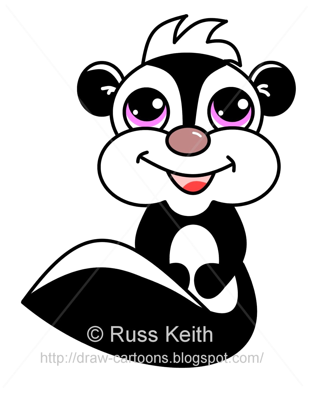 1274x1600 Cute Skunk Drawings How To Draw Cartoons Anime Drawing