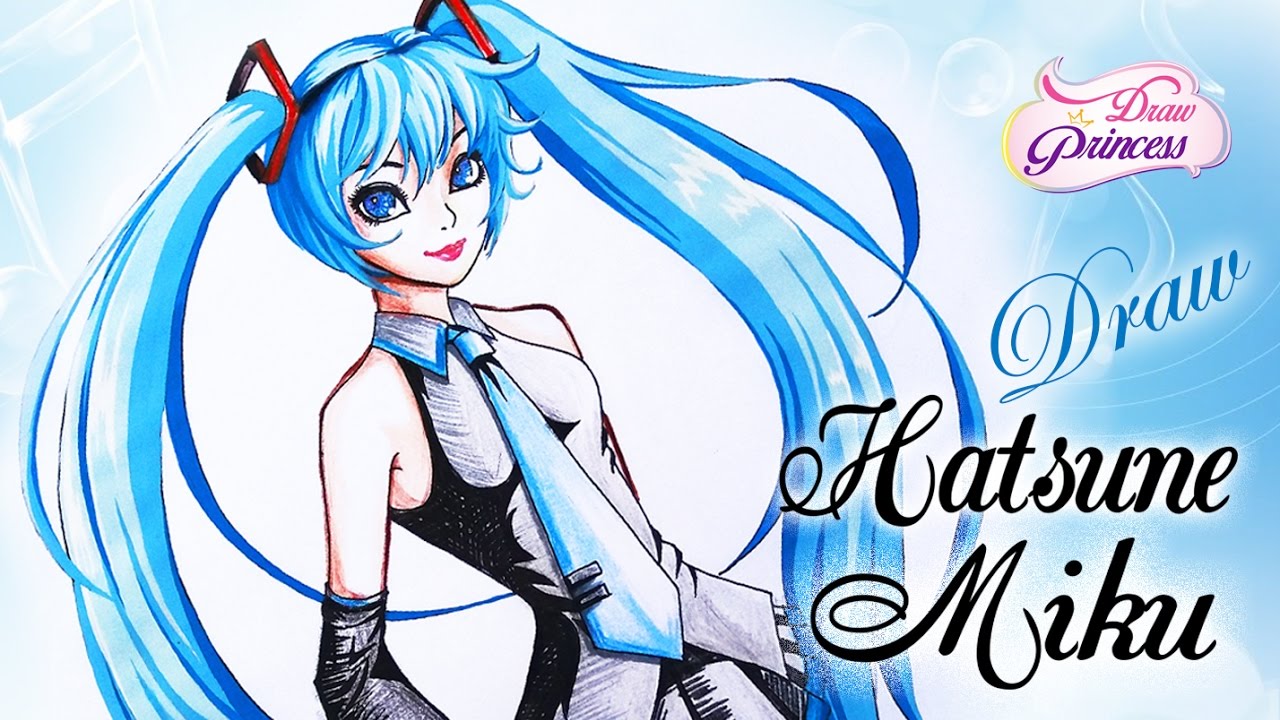 1280x720 How To Draw Hatsune Miku Vocaloid Step