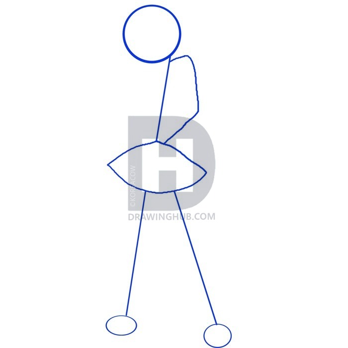 700x700 How To Draw A Anime School Girl, Step