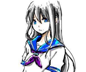 300x250 Anime School Girl