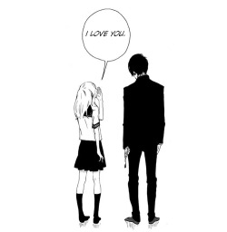 250x256 Love Couple Girl Cute Black And White Anime Japan Kawaii School