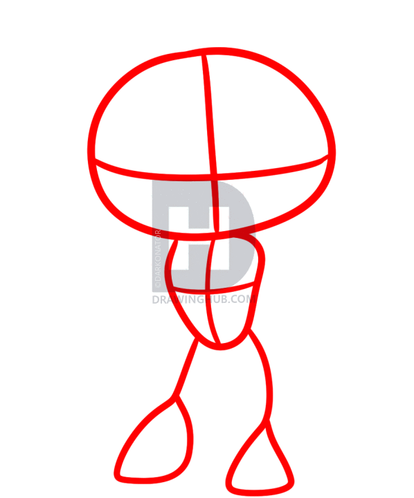 598x720 How To Draw Anime Hello Kitty, Step