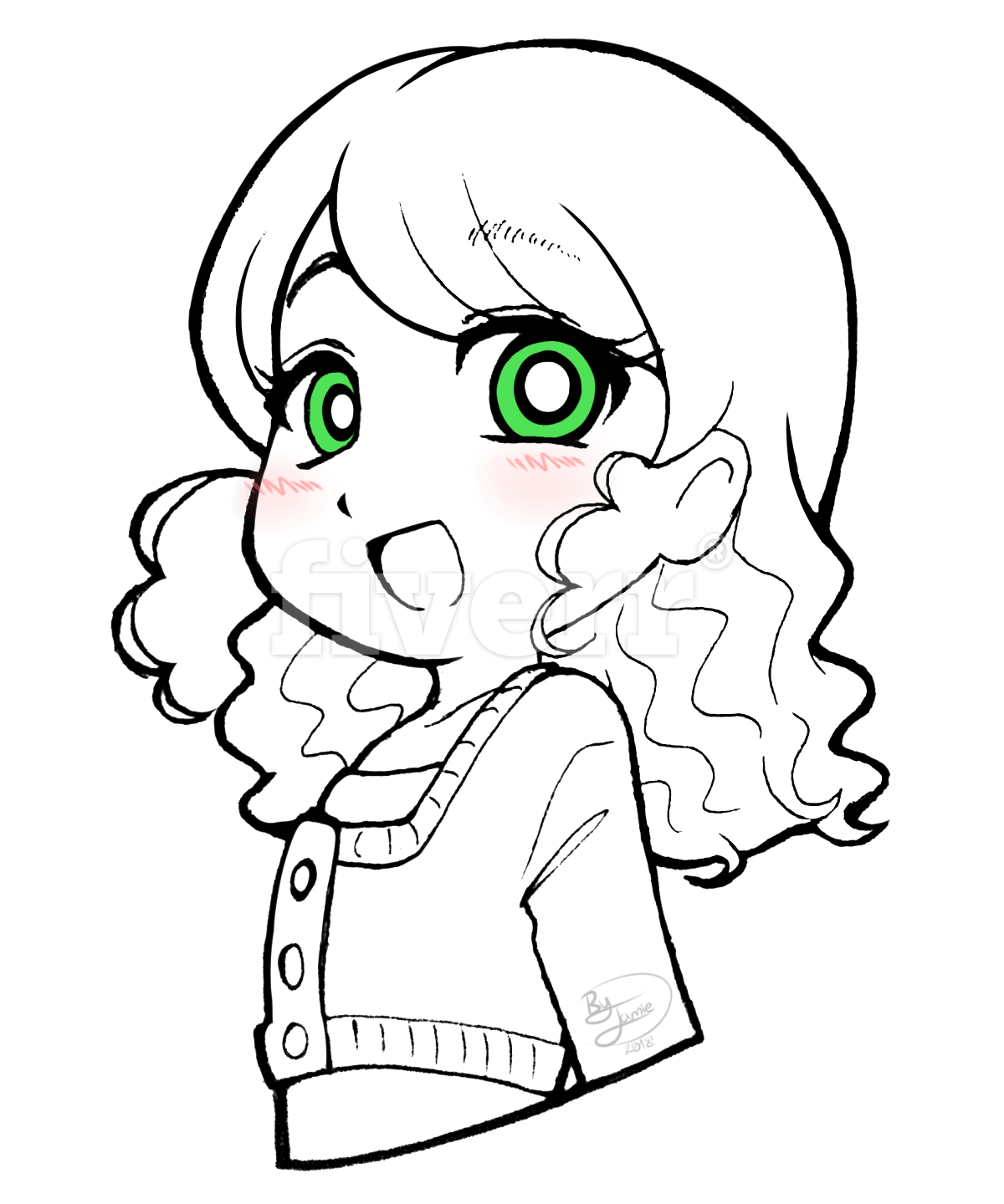 1200x1440 Draw A Sketch Portrait Of Any Character In Anime Style