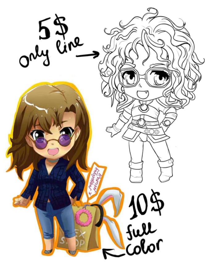 680x874 Draw Your Portrait In Funny Anime Style