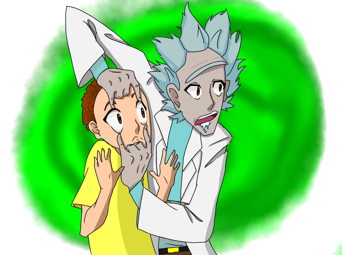 1200x896 Rick And Morty Anime Style