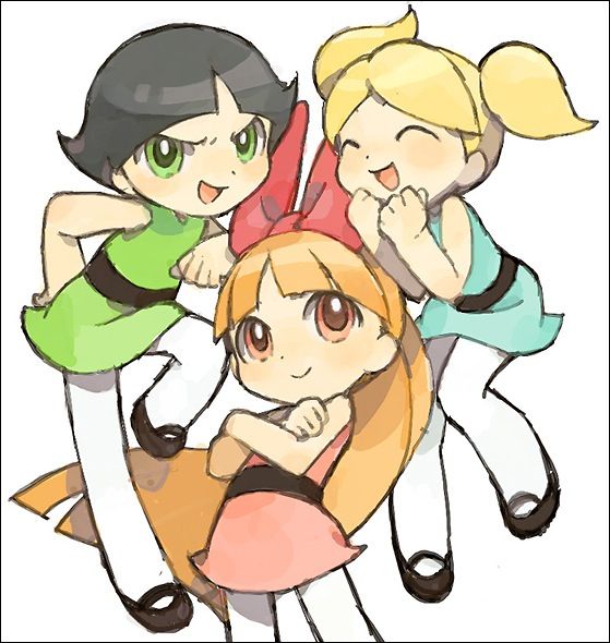 559x590 The Powerpuff Girls Anime Style Drawing Art And Sketches