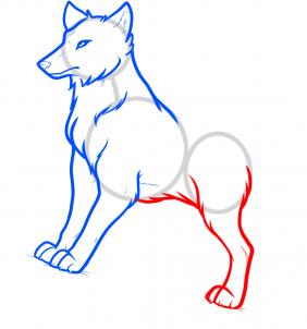 282x302 how to draw anime wolves, anime wolves, step