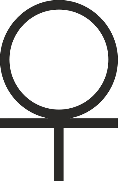 390x600 Ankh Cross Below Circle Free Vector In Open Office Drawing