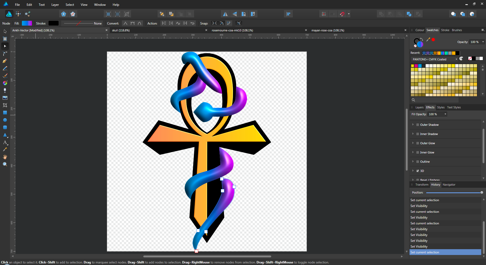 1842x1005 Drawing A Ankh Avatar In Affinity Designer Steemit