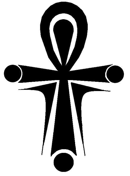 535x723 New Black Color Ankh Tattoo Design