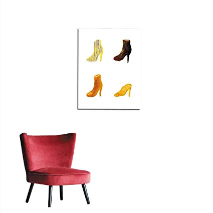 425x425 Longbuyer Poster Wall Decor Shoes Drawing