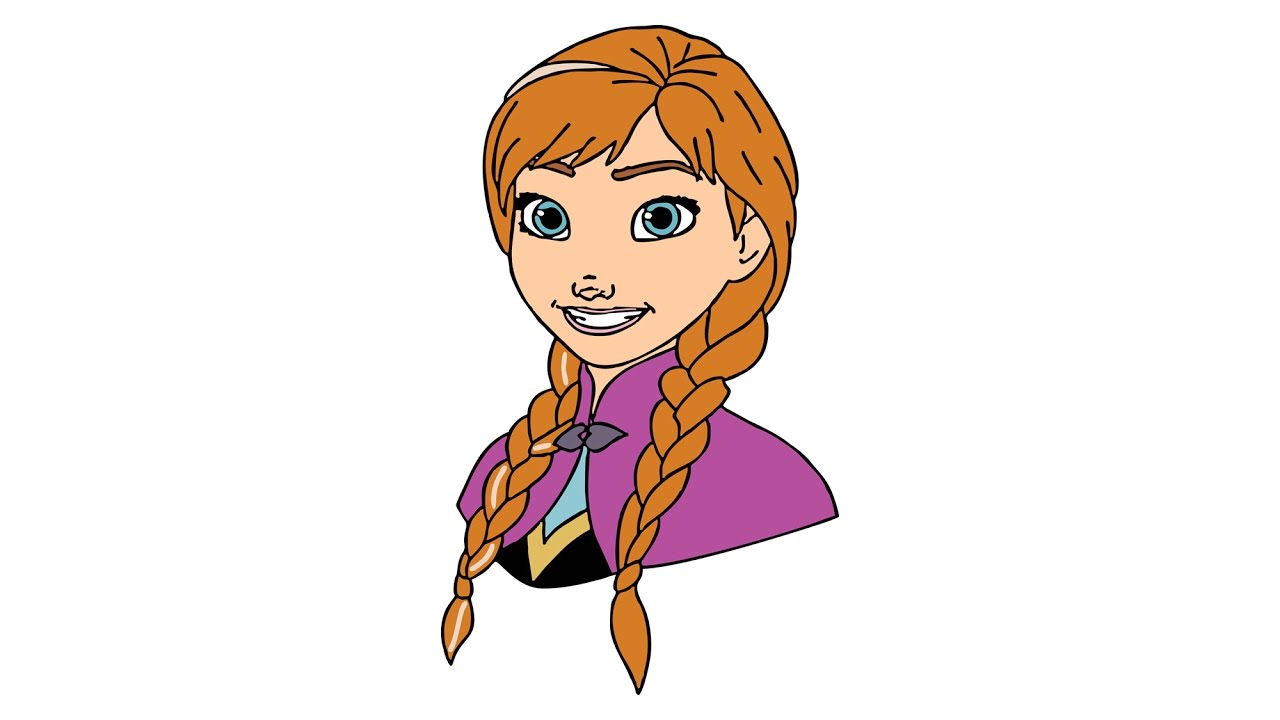 1280x720 How To Draw Anna From Frozen