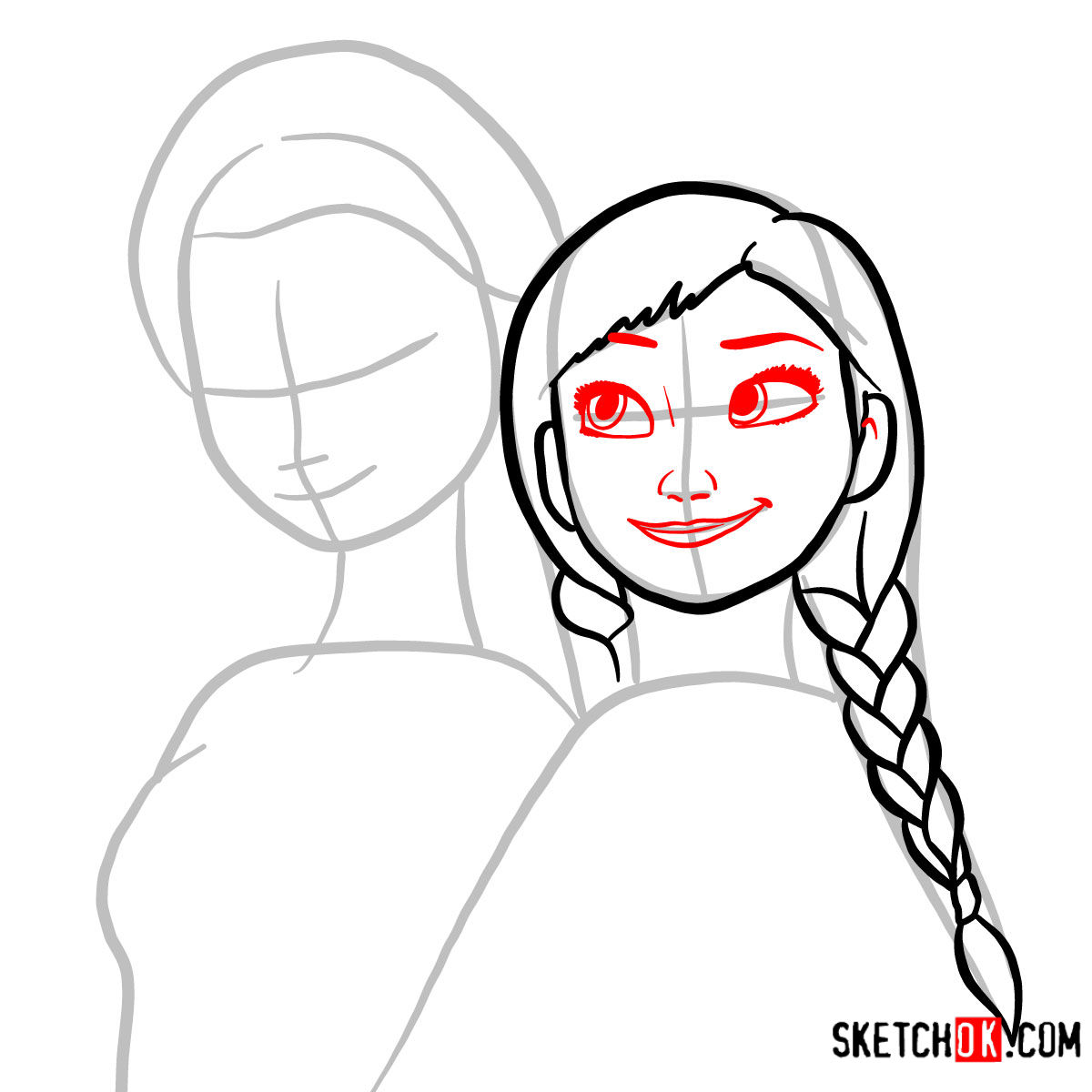 1200x1200 How To Draw Elsa And Anna Together Frozen