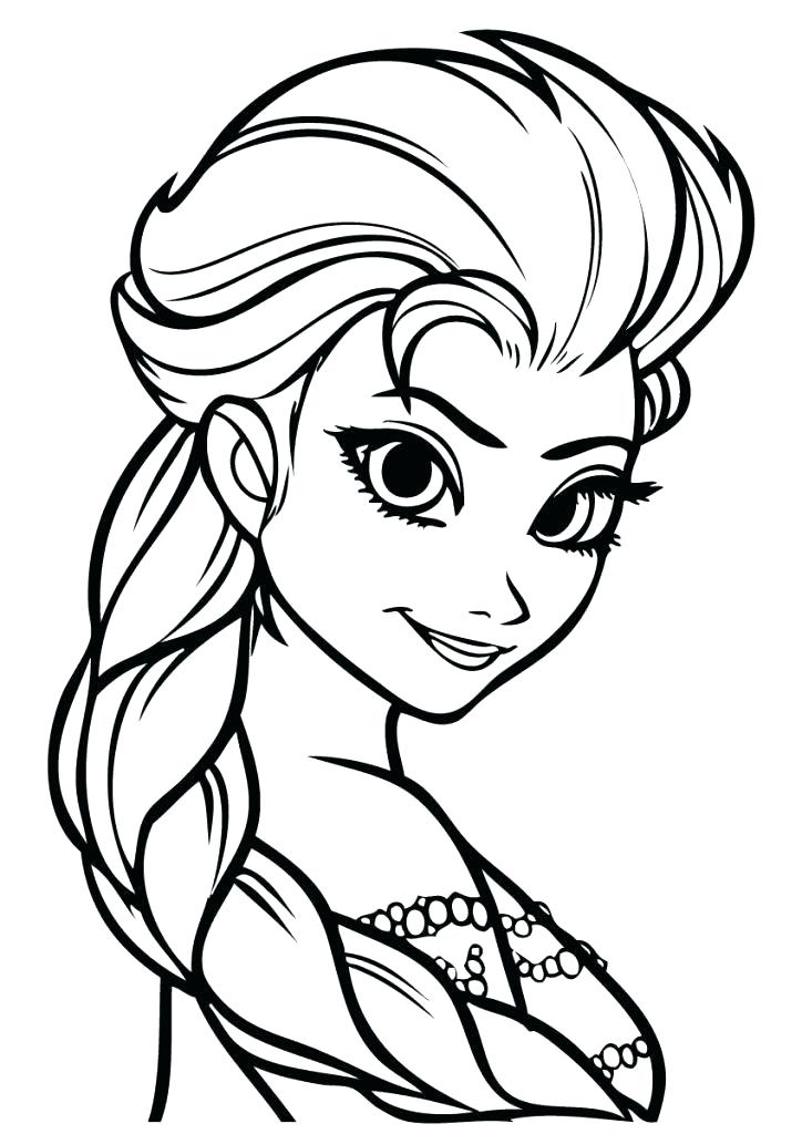 724x1024 Elsa Frozen Coloring