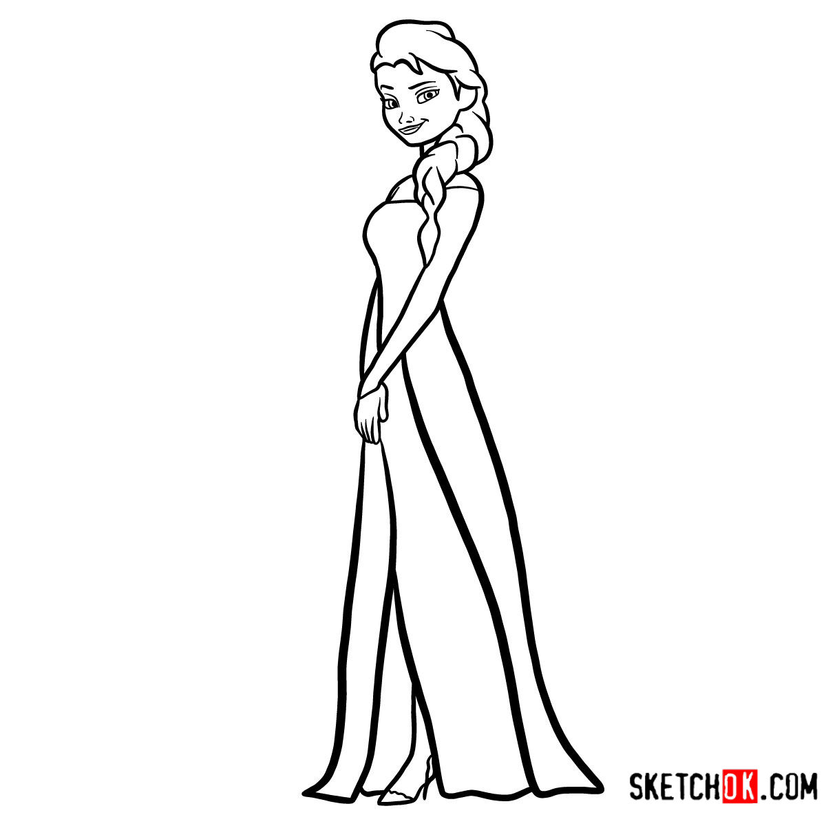 1200x1200 How To Draw Princess Elsa Frozen