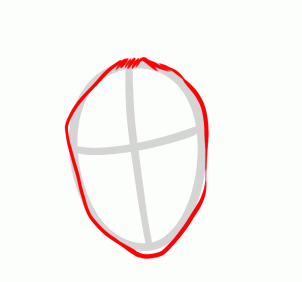 302x282 How To Draw Anne Frank, Step