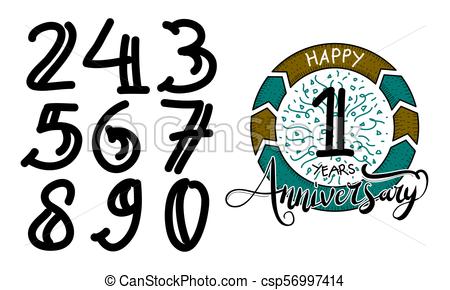 450x290 Happy Anniversary Template Vector Vector Clip Art